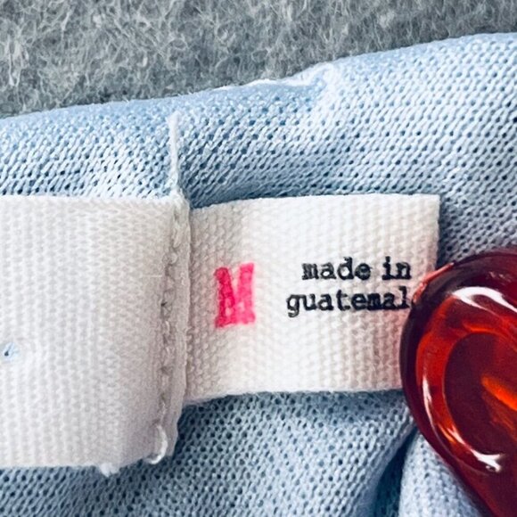 Lush Blue Yellow Floral Midi Dress Size Medium Flutter Sleeve Floral Tie Back - Picture 9 of 13